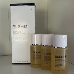 New Elemis Soothing Apricot Toner and 3 travel size.